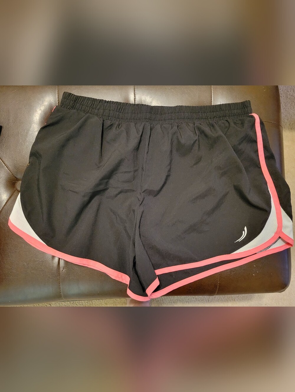 exertek Black Athletic Shorts with Pink Trim